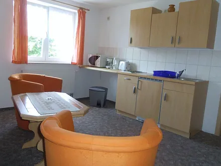 Wohnzimmer mit Küchenzeile