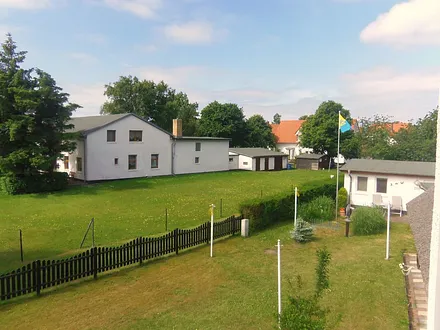 Aussicht aus dem Wohnzimmerfenster