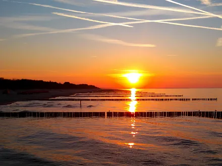 Sonnenuntergang in Koserow