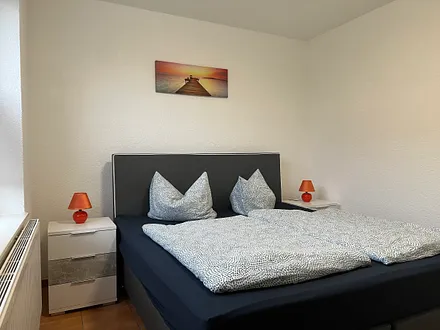 Schlafbereich, Bettwäsche wird von uns kostenlos zur Verfühgung gestellt