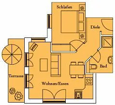 Grundriss Wohnung 2