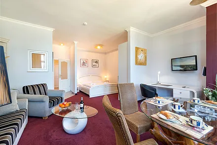 Der Blick zum Schlafbereich.