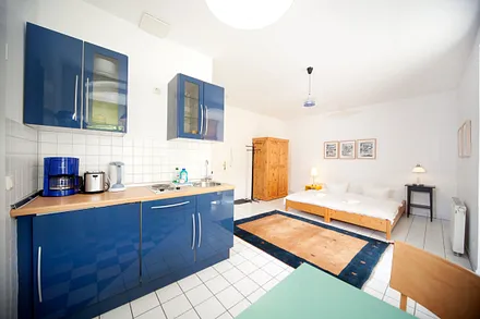 Blick Richtung Schlafbereich.