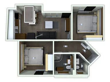 Ein Stellplatz im Parkhaus sowie ein Fahrradkeller sind für Sie vorhanden.