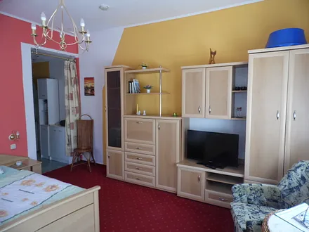 kombinierter Wohn und Schlafraum