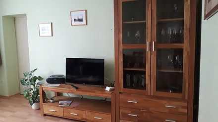 Wohnzimmer mit SAT-TV