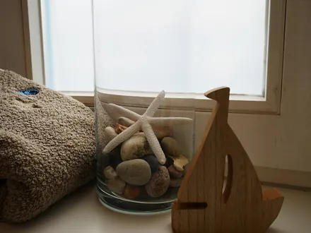 Tageslicht im Bad durch ein Fenster