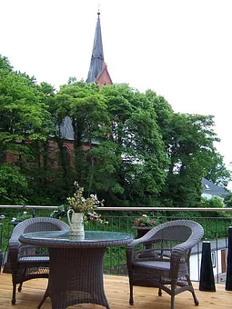 Blick von der Dachterrasse