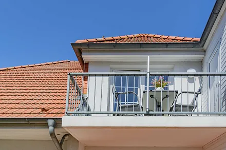 Blick auf den Balkon