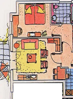 Grundriss der Wohnung 5