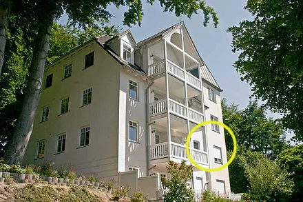 Lage der Ferienwohnung im Haus II