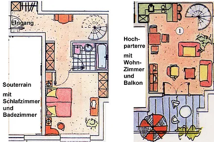 Grundriss der Wohnung 01 