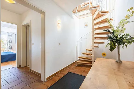 Treppe vom Schlafzimmer zum Wohnzimmer