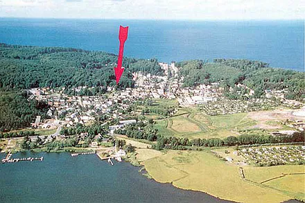 Lage  der Parkresidenz Concordia im Ostseebad Sellin