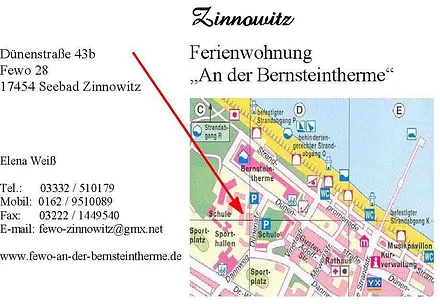 Hier finden Sie uns - Visitenkarte