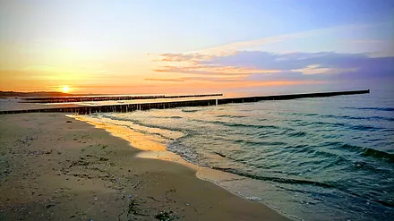 Sonnenuntergang am Strand