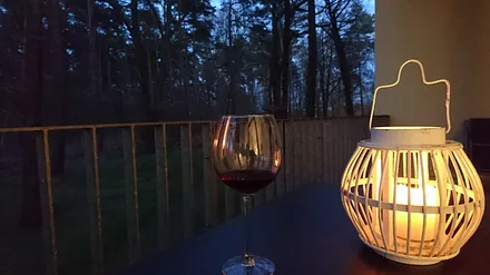 Abendstimmung auf der Terrasse