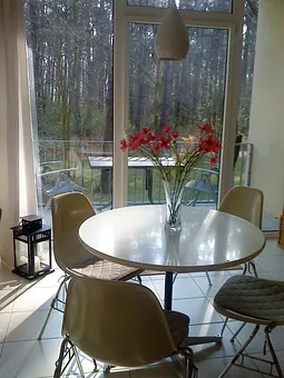 Essbereich mit Waldblick