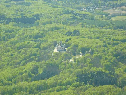 Ein Fahrradtour von unserer Unterkunft zum Schloss Granitz - durch das Naturschutzgebiet "Grinste Wald"