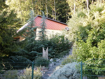 Ostseite des Ferienhauses