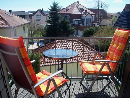 Balkon, mit schöner Aussicht