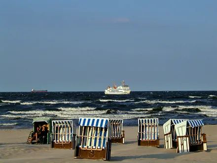 Romantischer Abend am Strand