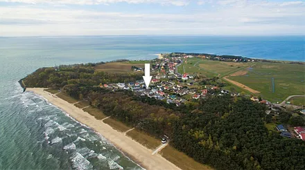 Der Blick von oben auf 'Ihr Zuhause am Meer'
