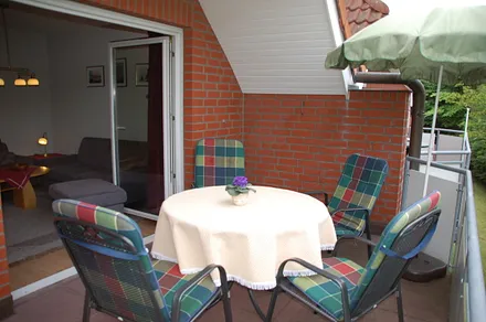 Wohnung 2.3. Obergeschoss, großer Balkon