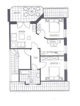 Wohnung 2.3. Grundriss
