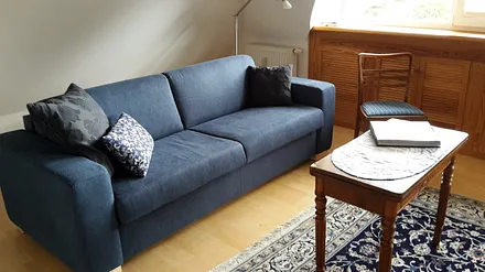 Schlafcouch im Wohnzimmer