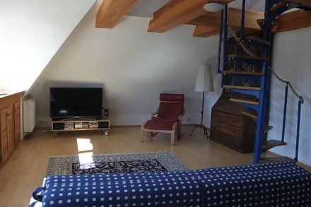 Wohnzimmer mit TV, DVD, Radio