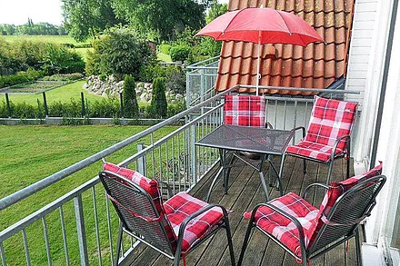 Ein Blick vom großen Balkon