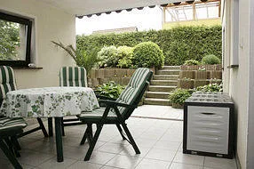 überdachte Sitzecke