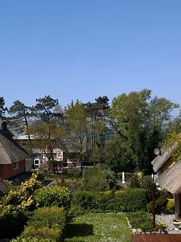 Blick vom Balkon auf's Meer
