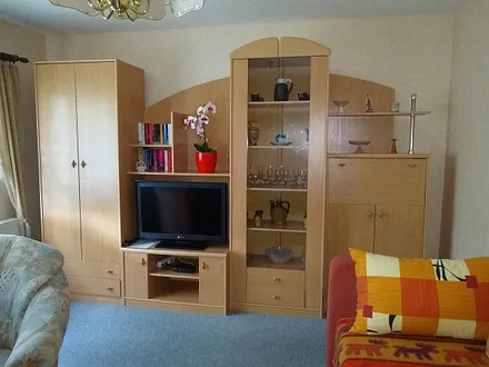 Schrankwand im Wohnzimmer