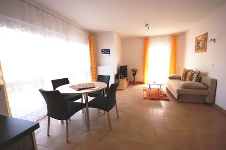 Blick ins Wohnzimmer