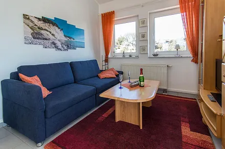 die Couch ist auch ein Schlafsofa mit einer Liegefläche von 180X200