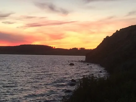 Sonnenuntergang am Bodden