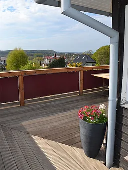 Viel Platz auf der Terrasse