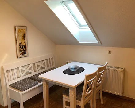 Essbereich im Wohnzimmer