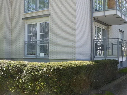 Blick auf den  Balkon