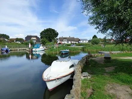 idyllischer Liegeplatz für Segler