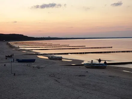 abendliche Stimmung am Strand