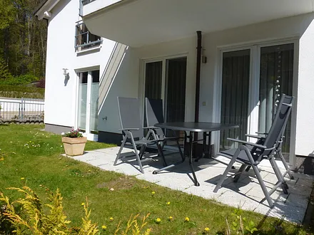 Die Terrasse zum Sonnen und Relaxen