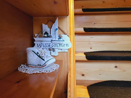 Treppe zur Ferienwohnung