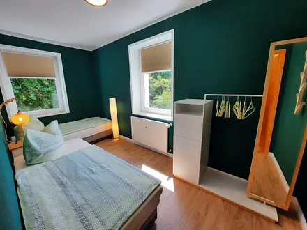 Schlafzimmer 2 mit zwei Einzelbetten