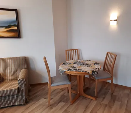 Essplatz im Wohnzimmer