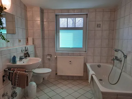 Baden mit Blick in den Buchenwald