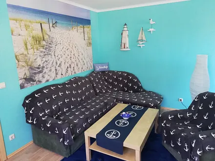 Wohnzimmer mit Schlafcouch