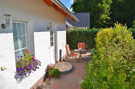 Eingang Ferienwohung mit einer Sitzecke